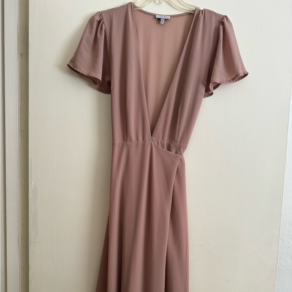 Tobi Bridesmaid Wedding Guest Maxi Wrap Dress